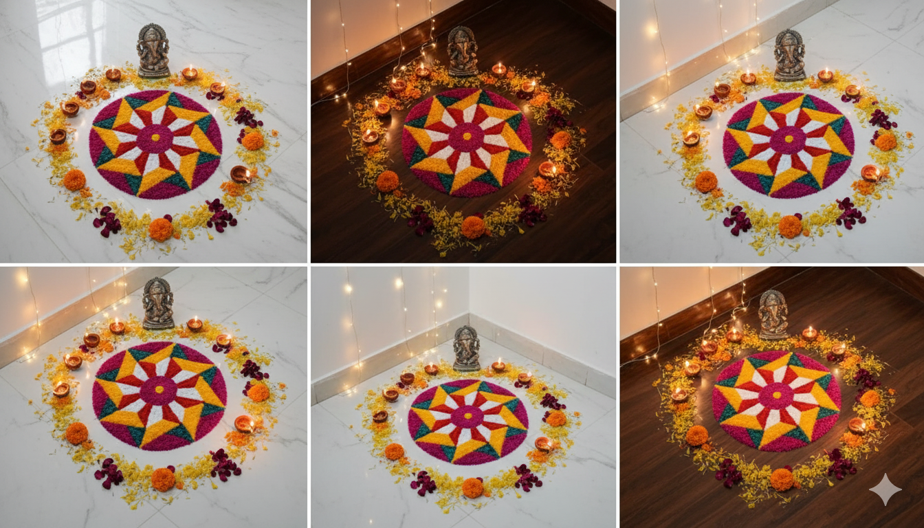Diya Festival Mat