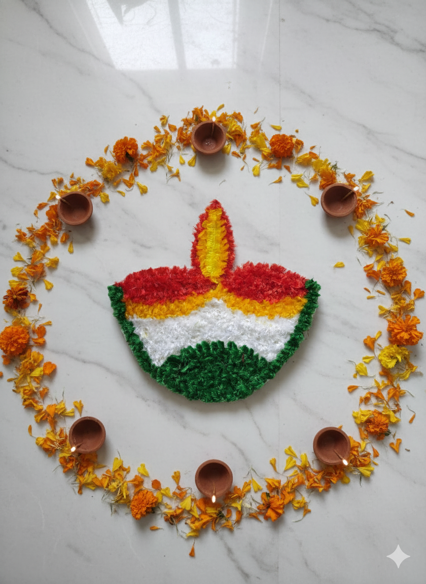 Vibrant Floral Mat