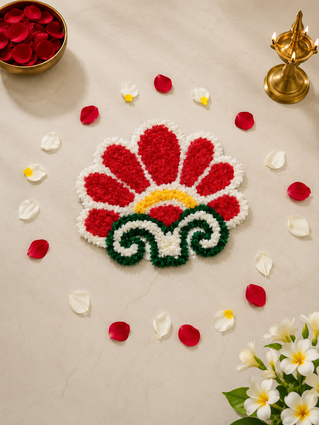 Classic Diya Border Mat