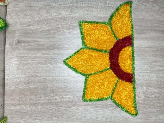 Half  Side Wall Rangoli Mat